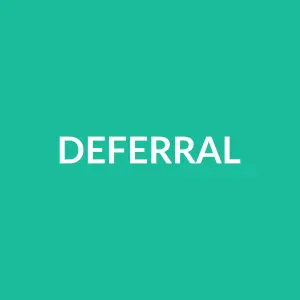 Từ vựng deferral: [noun] Sự hoãn lại, sự trì hoãn