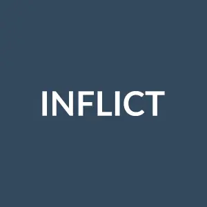 Từ vựng inflict: [verb] Gây ra, giáng (tổn thương, đau khổ)