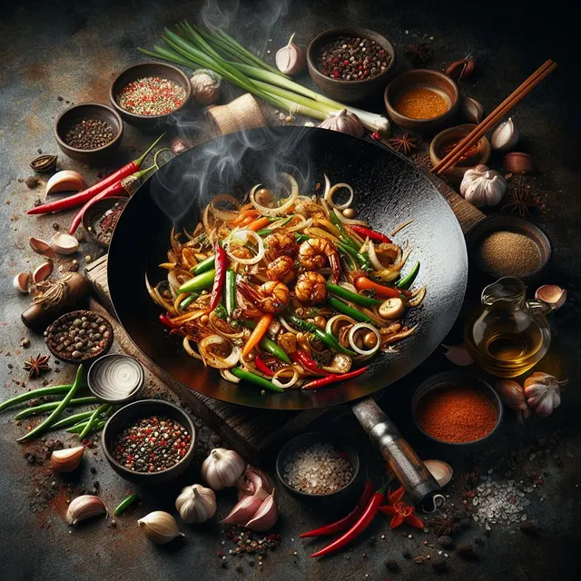 Từ vựng Stir-fry: /ˈstɜː fraɪ/