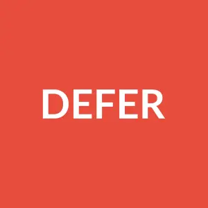 Từ vựng defer: [v] trì hoãn, hoãn lại