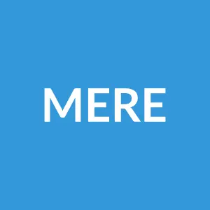 Từ vựng mere: [adjective] chỉ là, đơn thuần